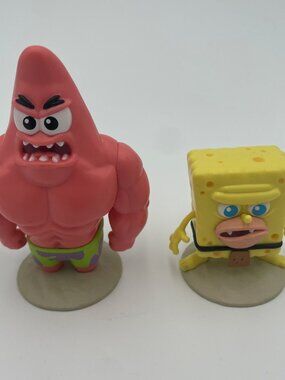 SpongeBob & Patrick Figurine Set – 2023 Viacom Burger King Exclusives